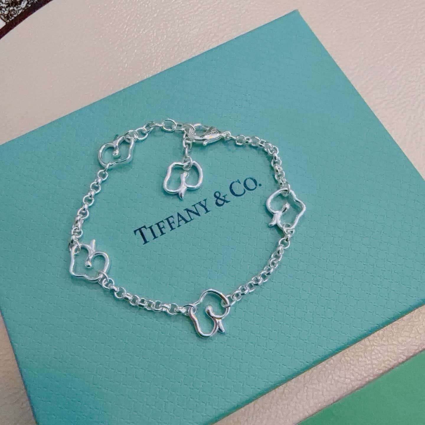 Tiffany & Co. Blue Box Charm Bracelet
